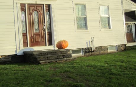 #10 Stone work completed Seed Lawn.