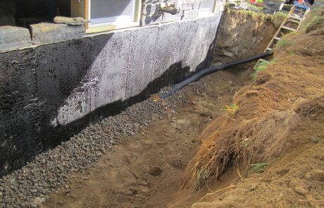 #6 Seal Concrete Wall Install Cellar Windows.