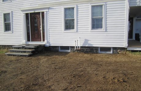 #9 Stone Landing & Stone Steps Built, Soil grading.